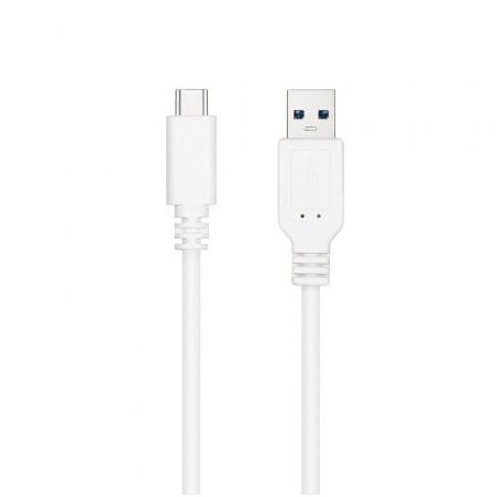 Cable USB 3-1 Tipo-C Nanocable 10-01-4001-L150-W- USB Tipo-C Macho - USB Macho- 1-5m- Blanco