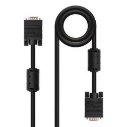 Cable SVGA Nanocable 10-15-0103- VGA Macho - VGA Macho- 3m- Negro