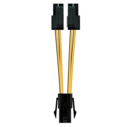 Cable de Alimentación Microprocesador Nanocable 10-19-1401- Molex -4+4 PIN Macho - Molex 4 PIN Hembra- 15cm