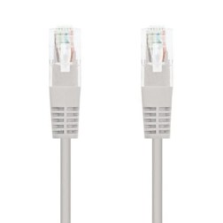 Cable de Red RJ45 UTP Nanocable 10-20-0100 Cat-5e- 50cm- Gris