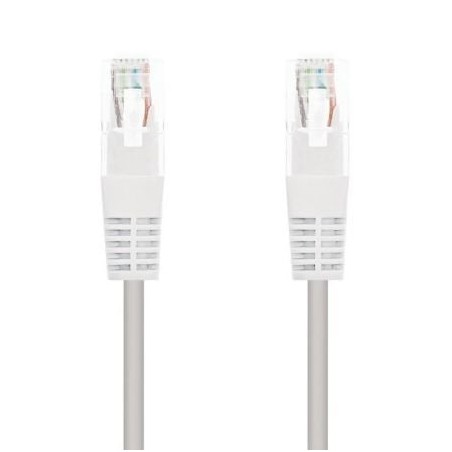 CABLE RED UTP CAT5E RJ45 NANOCABLE 1M BLANCO