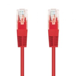 Cable de Red RJ45 UTP Nanocable 10-20-0400-L25-R Cat-6- 25cm- Rojo