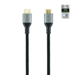 Cable HDMI 2-1 8K Nanocable 10-15-8102- HDMI Macho - HDMI Macho- 2m- Certificado- Negro