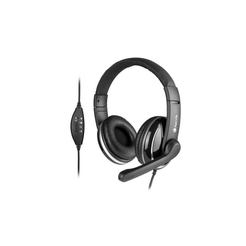 Auriculares NGS VOX 800 USB- con Micrófono- USB- Negros