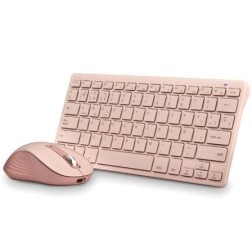 Teclado y Ratón Inalámbricos NGS Fantasy Kit Pink- Rosa