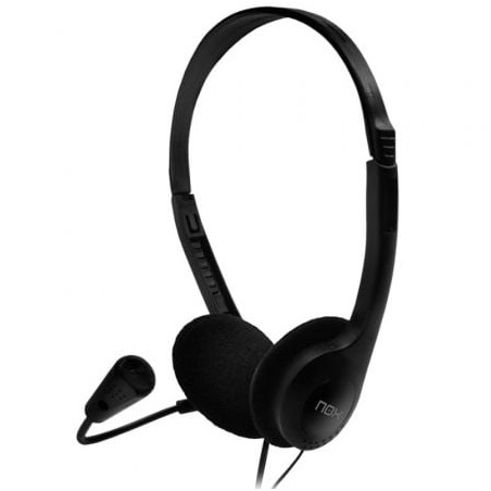 Auriculares Nox Voice One- con Micrófono- Jack 3-5- Negros