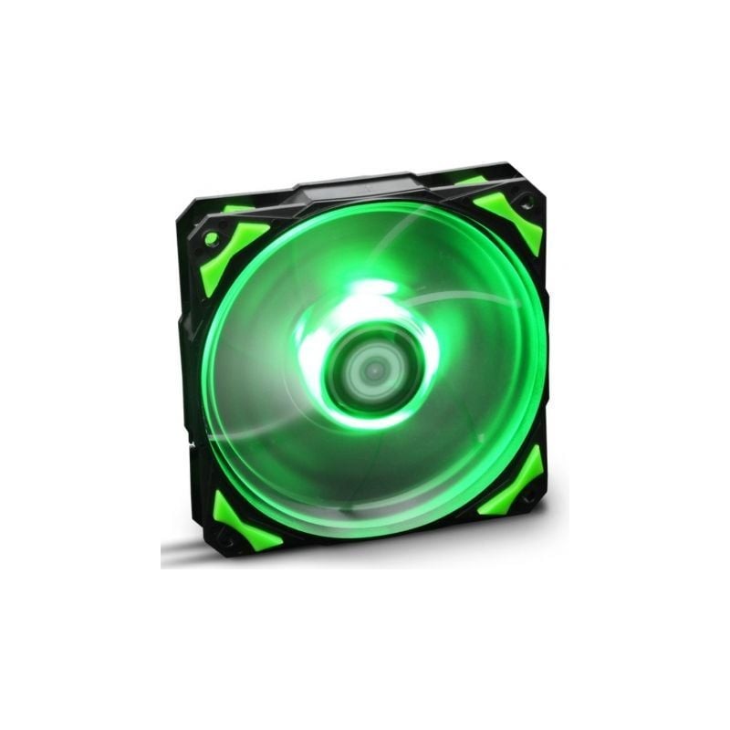 VENTILADOR CAJA NOX HUMMER H-FAN LED 120MM NEGRO LED VERDE