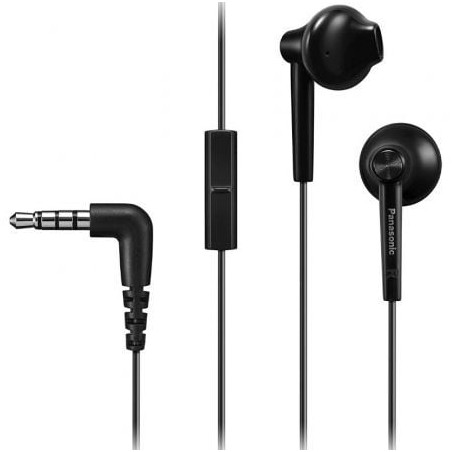 Auriculares Intrauditivos Panasonic RP-TCM55- con Micrófono- Jack 3-5- Negros