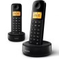 Teléfono Inalámbrico Philips D1602B-34- Pack DUO- Negro