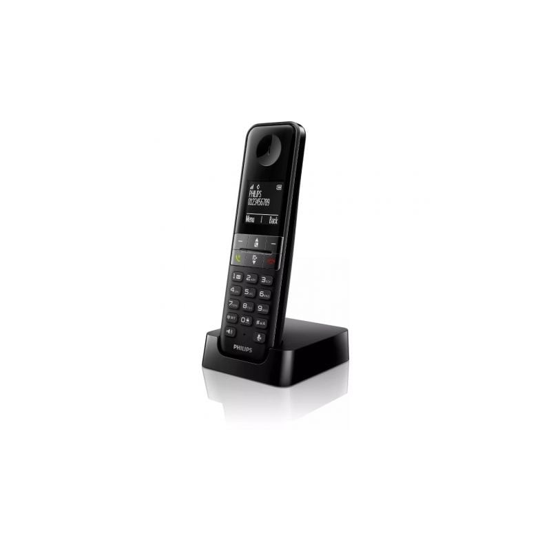 Teléfono Inalámbrico Philips D4701B-34- Negro