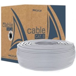 Bobina de Cable RJ45 UTP Phasak PHR 6100 Cat-6- 100m