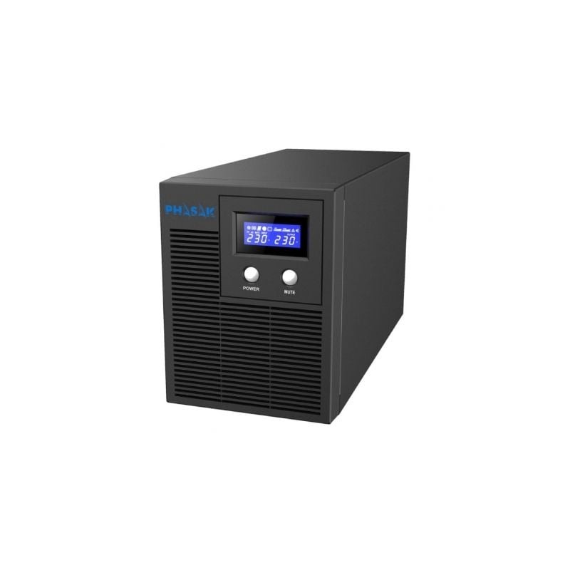 SAI Línea Interactiva Phasak Protekt 2160 VA- 2160VA-1400W- 4 Salidas- Formato Torre