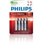 Pack de 4 Pilas AAA Philips LR03P4B-10- 1-5V- Alcalinas