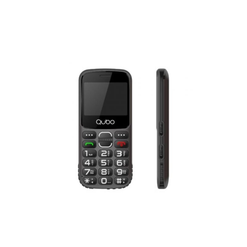 Teléfono Móvil Qubo X-230BKC para Personas Mayores- Negro