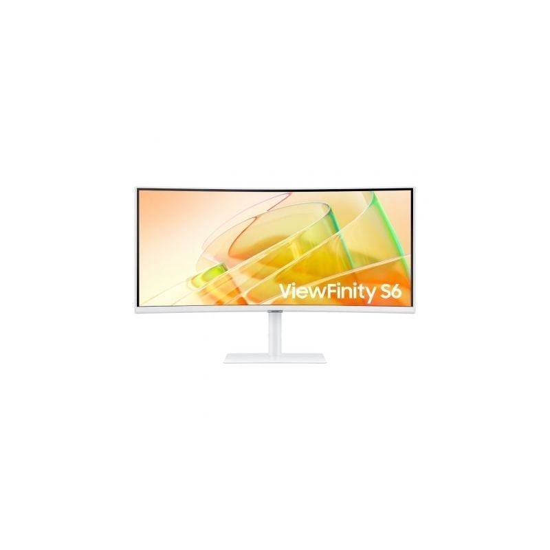 Monitor Profesional Ultraparonámico Curvo Samsung ViewFinity S6 S34C650TAU 34"- UWQHD- Multimedia- Regulable en altura- Blanco