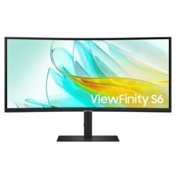 Monitor Profesional Ultraparonámico Curvo Samsung ViewFinity S6 S34C652UAU 34"- UWQHD- Multimedia- Negro