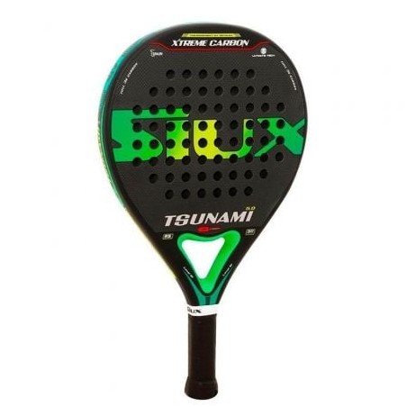 Pala de Pádel Siux Tsunami 5-0 3K- Negra y Verde