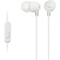 Auriculares Intrauditivos Sony MDR-EX15AP- con Micrófono- Jack 3-5- Blancos