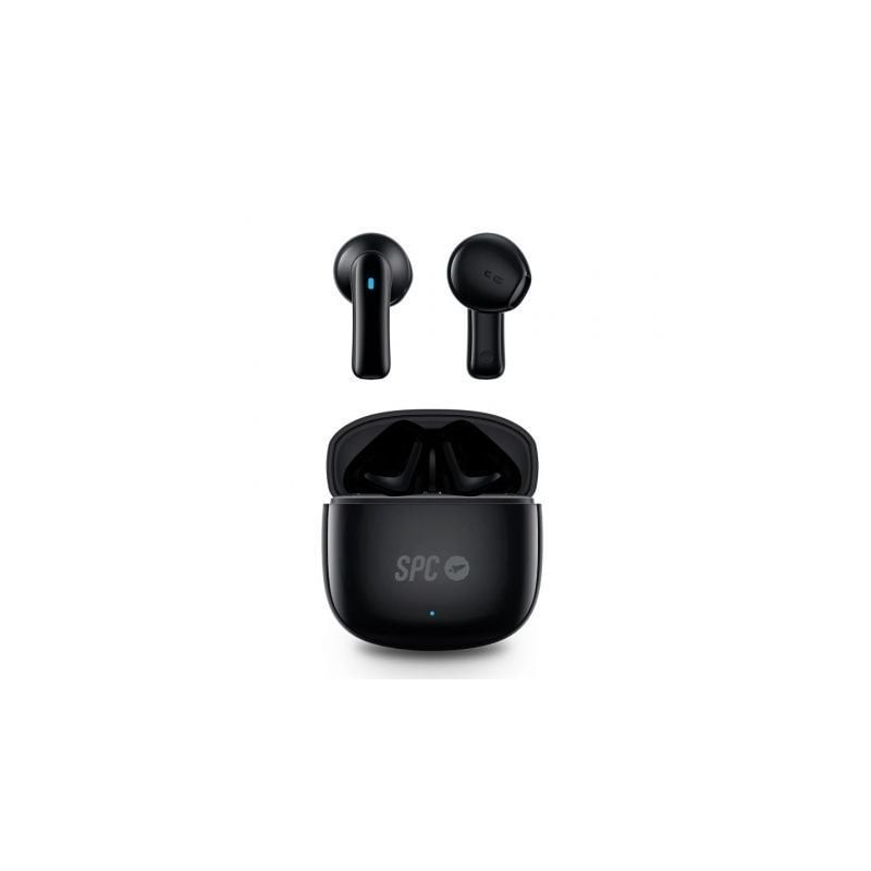 Auriculares Bluetooth SPC Zion 2 Play con estuche de carga- Autonomía 7h- Stick Corto 30mm- Negros