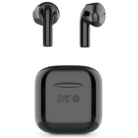 Auriculares Bluetooth SPC Zion Pro con estuche de carga- Autonomía 3-5h- Negros