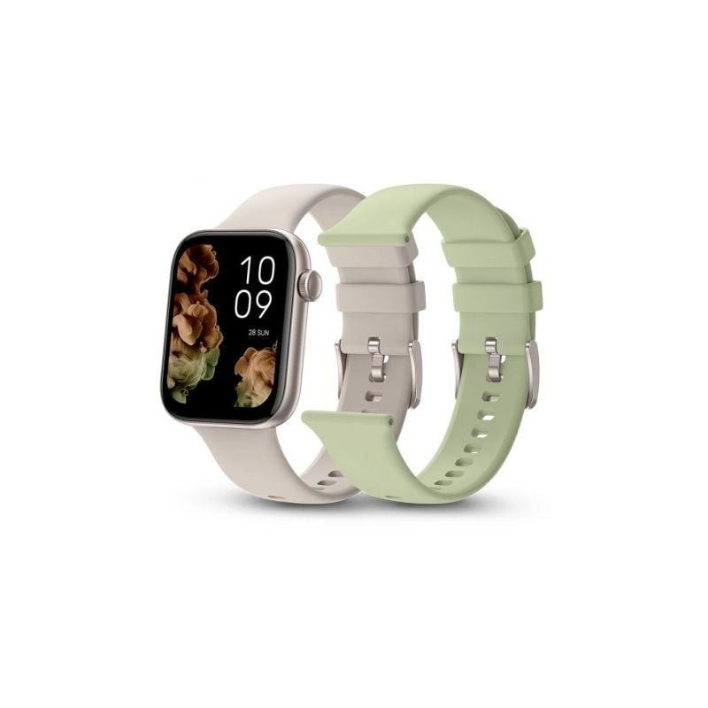 Smartwatch SPC Smartee Duo 2 9650B- Notificaciones- Frecuencia Cardíaca- Blanco- Incluye Correa Extra