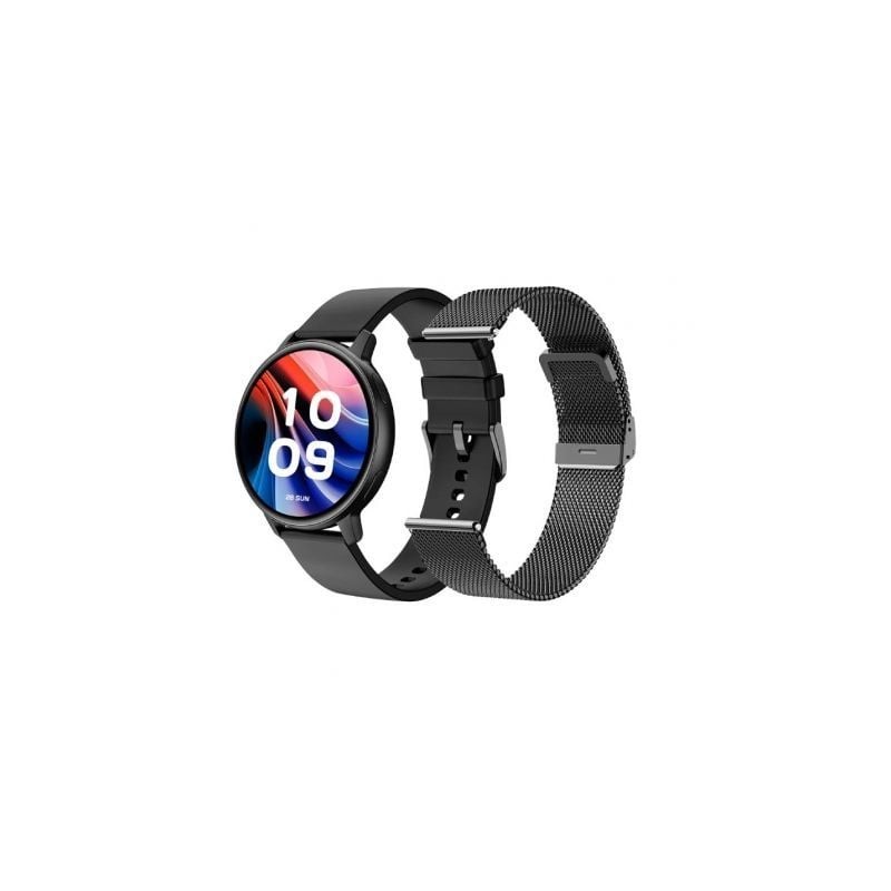 Smartwatch SPC Smartee Duo Classic 9652N- Notificaciones- Frecuencia Cardíaca- Negro- Incluye Correa Extra