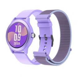 Smartwatch SPC Smartee Duo Vivo 9651T- Notificaciones- Frecuencia Cardíaca- Púrpura- Incluye Correa Extra