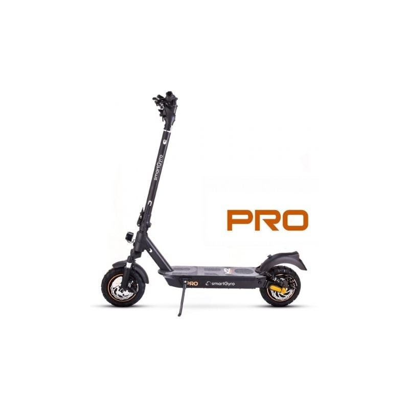 Patinete Eléctrico SmartGyro K2 Pro Black Certificado- Motor 1000W- Ruedas 10"- 25km-h -Autonomía 60km- Negro