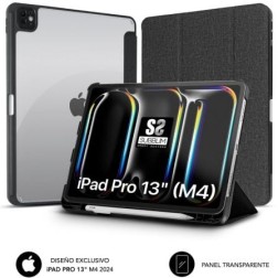 Funda Subblim Clear Shock Case para iPad Pro 12-9" 2024 M4- Negra