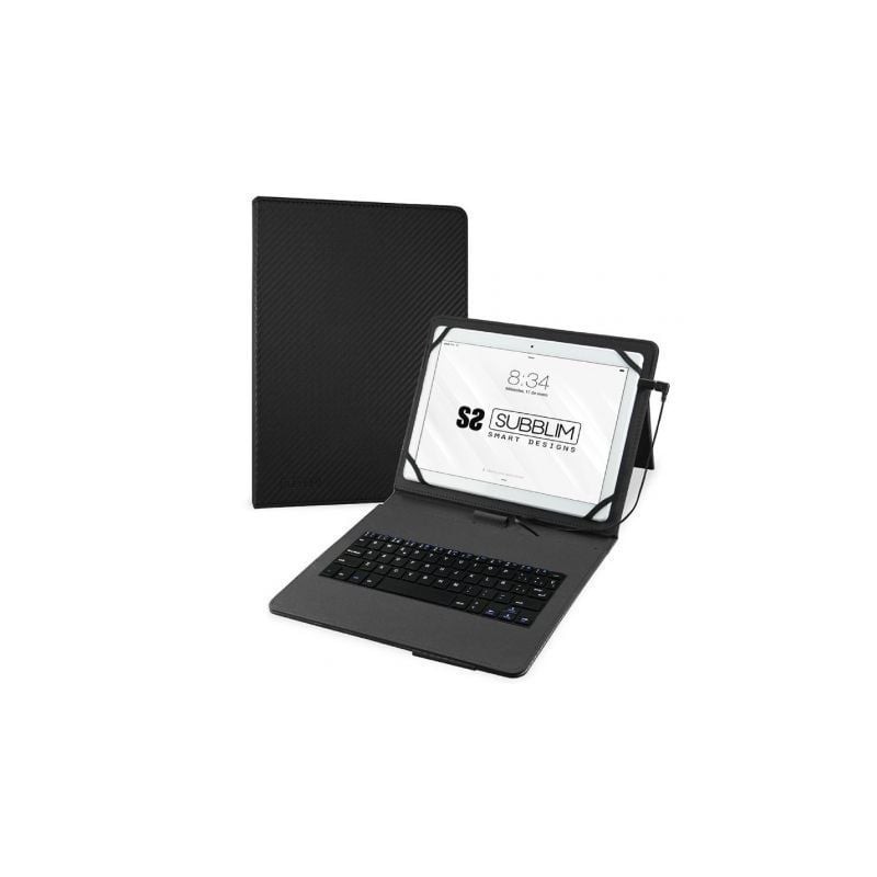 Funda con Teclado Subblim Keytab Pro USB para Tablets de 10-1"-11"- Negra