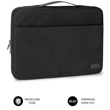 Maletín Subblim Elegant Laptop Sleeve para Portátiles hasta 15-6"- Negro