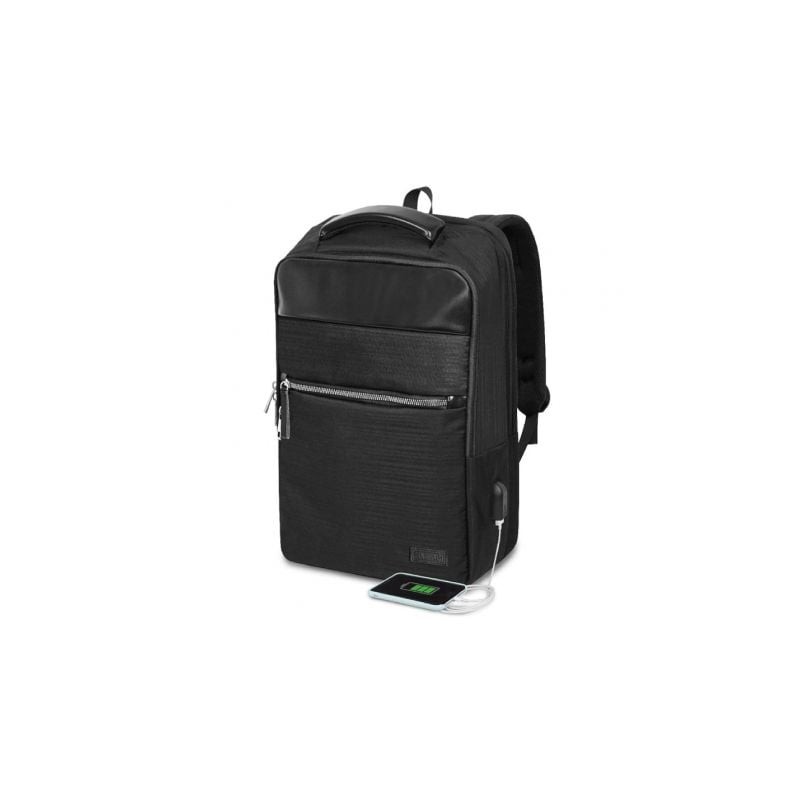 Mochila Subblim Business V2 AP Backpack para Portátiles hasta 15-6"- Puerto USB- Negra