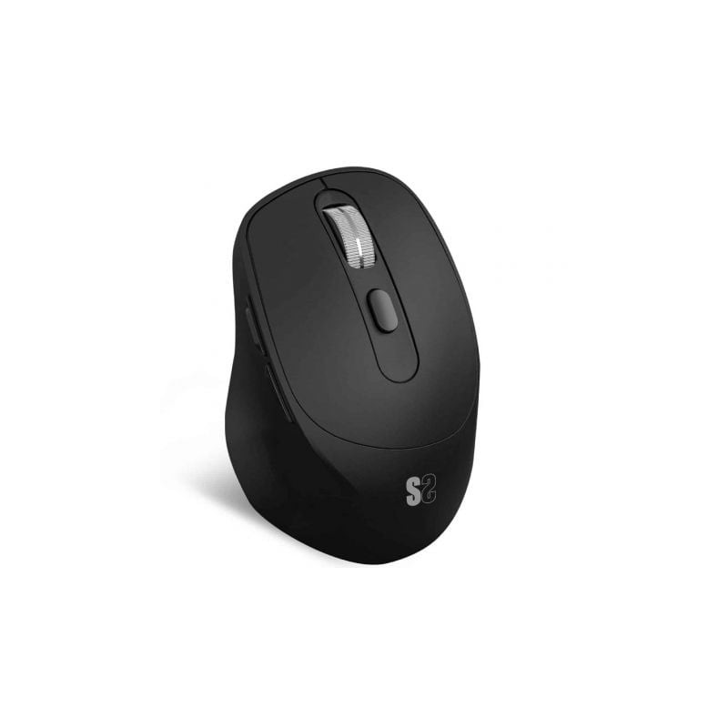 Ratón Ergonómico Inalámbrico por Bluetooth- 2-4GHz Subblim Comfort Ergo Dual Battery- Batería recargable- Hasta 2400 DPI- Negro