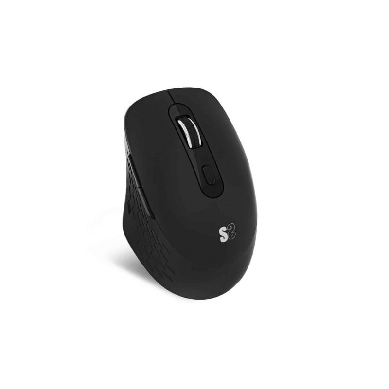 Ratón Ergonómico Inalámbrico por Bluetooth- 2-4GHz Subblim Curve Ergo Dual Battery- Batería recargable- Hasta 1600 DPI- Negro