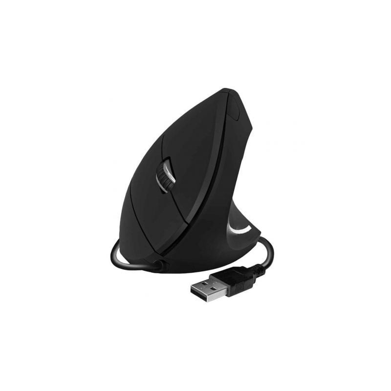 Ratón Ergonómico Subblim Glide Vertical Ergo Wired- Hasta 1600 DPI- Negro