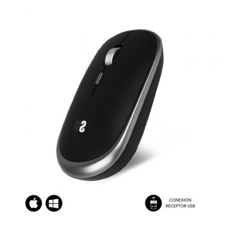 Ratón Inalámbrico Subblim Wireless Mini- Hasta 1600 DPI- Gris Espacial