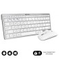 Teclado y Ratón Inalámbrico Subblim OCO010 Combo Multidispositivo Compacto- Plata