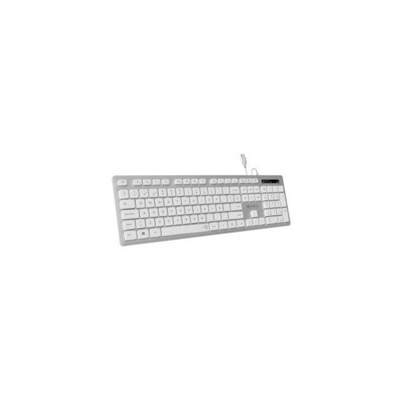 Teclado Subblim Wired Ergo Keys Silent Flat HQ- Plata