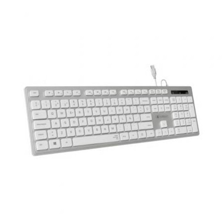 Teclado Subblim Wired Ergo Keys Silent Flat HQ- Plata