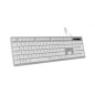 Teclado Subblim Wired Ergo Keys Silent Flat HQ- Plata