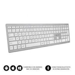 Teclado Inalámbrico por Bluetooth Subblim 2PUE200 Pure Extended- Plata