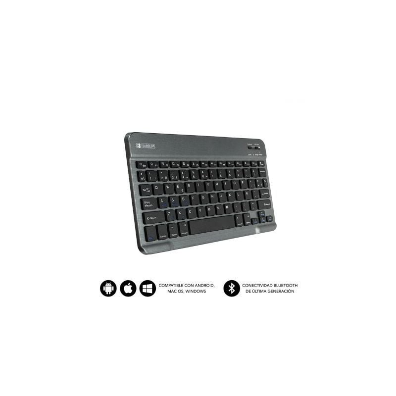 Teclado Compacto Inalámbrico por Bluetooth Subblim Smart- Gris