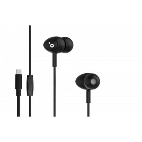 Auriculares Intrauditivos Sunstech BEATC- con Micrófono- USB Tipo-C- Negros