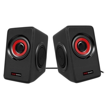 Altavoces Mars Gaming MS1- 10W- 2-0- Rojos