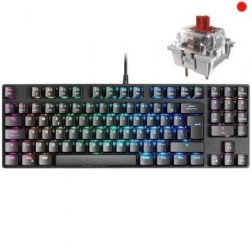 Teclado Gaming Mecánico Mars Gaming MKREVOPRORES- Switch Rojo