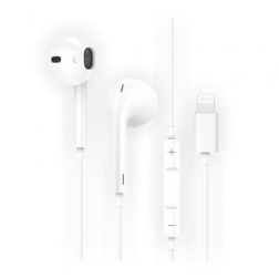 Auriculares Intrauditivos Tech One Tech earTECH HIP TEC1201- con Micrófono- Lightning- Blancos