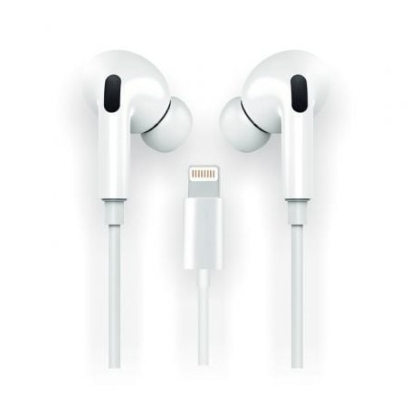 Auriculares Tech One Tech earTECH HOP TEC1202- con Micrófono- Lightning- Blancos