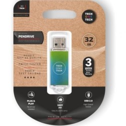 Pendrive 32GB Tech One Tech Be Ocean USB 2-0- Verde Degradado