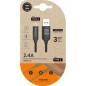 Cable USB 2-0 Tipo-C Tech One Tech TEC2003- USB Tipo-C Macho - USB Macho- 1m- Negro