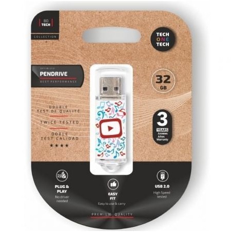 Pendrive 32GB Tech One Tech Video Dream USB 2-0